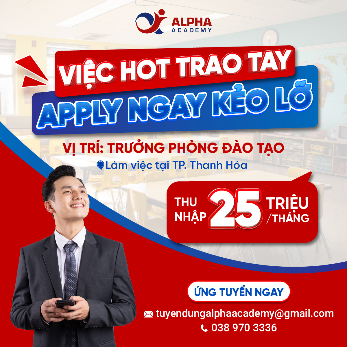 TRƯỞNG PHÒNG ĐÀO TẠO TIẾNG ANH