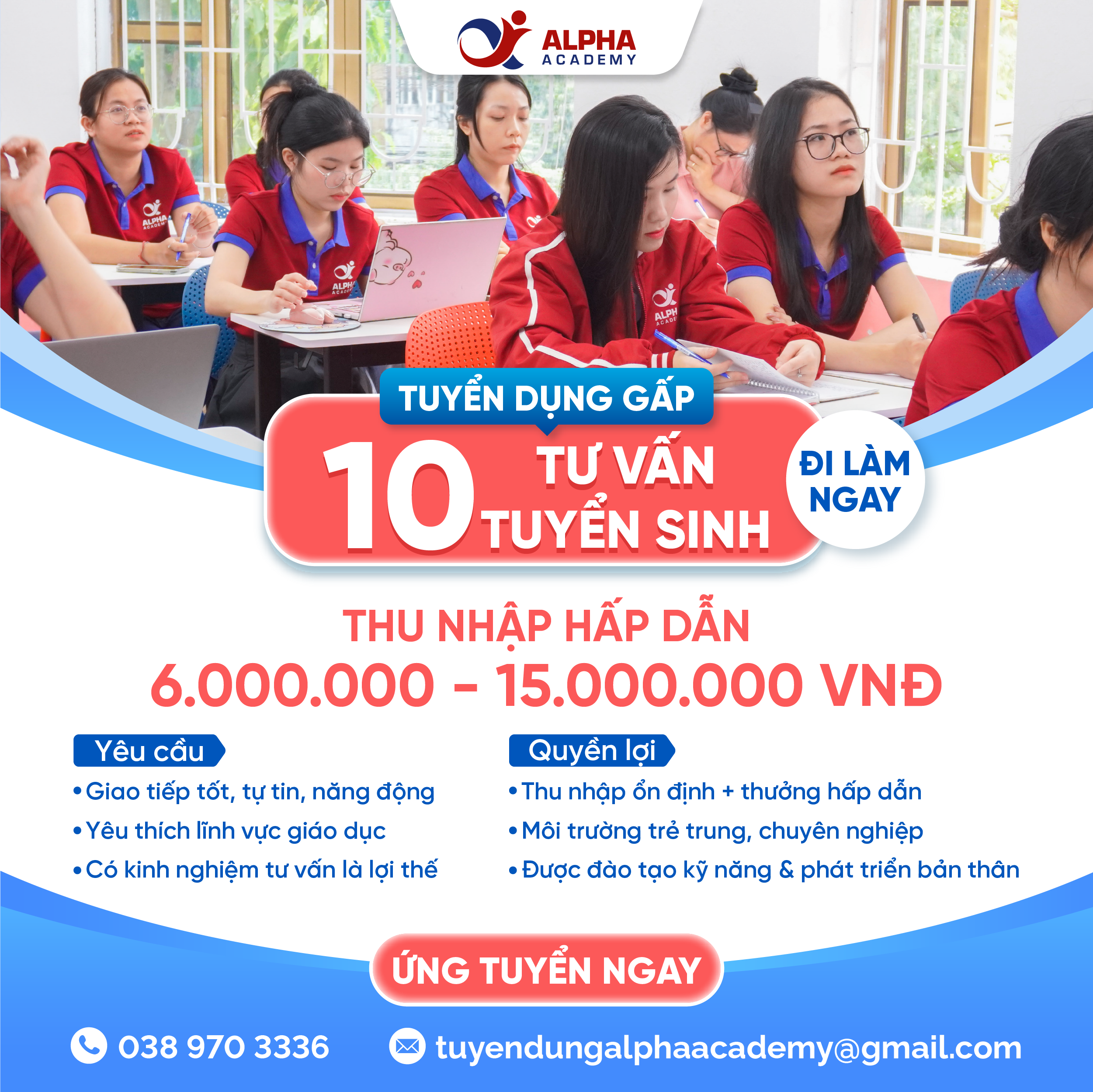 TUYỂN DỤNG TƯ VẤN TUYỂN SINH